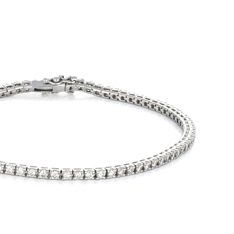 Bracciale - 18 carati Oro bianco - 2.23ct. tw. Diamante (Naturale)