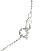 Collana con ciondolo - 18 carati Oro bianco - 0.07ct. tw. Diamante (Naturale)