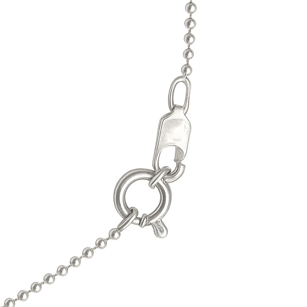 Collana con ciondolo - 18 carati Oro bianco - 0.07ct. tw. Diamante (Naturale)