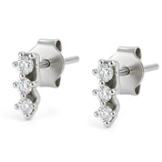 Orecchini - 18 carati Oro bianco - 0.18ct. tw. Diamante (Naturale)