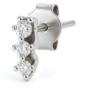 Orecchini - 18 carati Oro bianco - 0.18ct. tw. Diamante (Naturale)