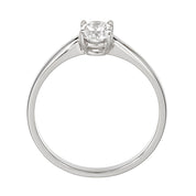 Anello - 18 carati Oro bianco - 0.25ct. tw. Diamante (Naturale)