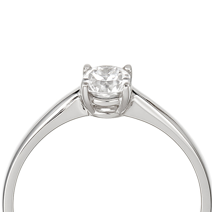 Anello - 18 carati Oro bianco - 0.25ct. tw. Diamante (Naturale)