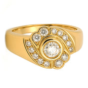 Anello - 18 carati Oro giallo - 0.73ct. tw. Diamante (Naturale)