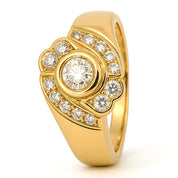 Anello - 18 carati Oro giallo - 0.73ct. tw. Diamante (Naturale)