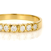 Anello - 18 carati Oro giallo - 0.14ct. tw. Diamante (Naturale)