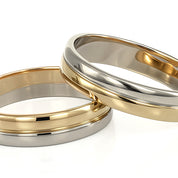 Anello - 18 carati Oro bianco, Oro giallo