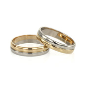 Anello - 18 carati Oro bianco, Oro giallo