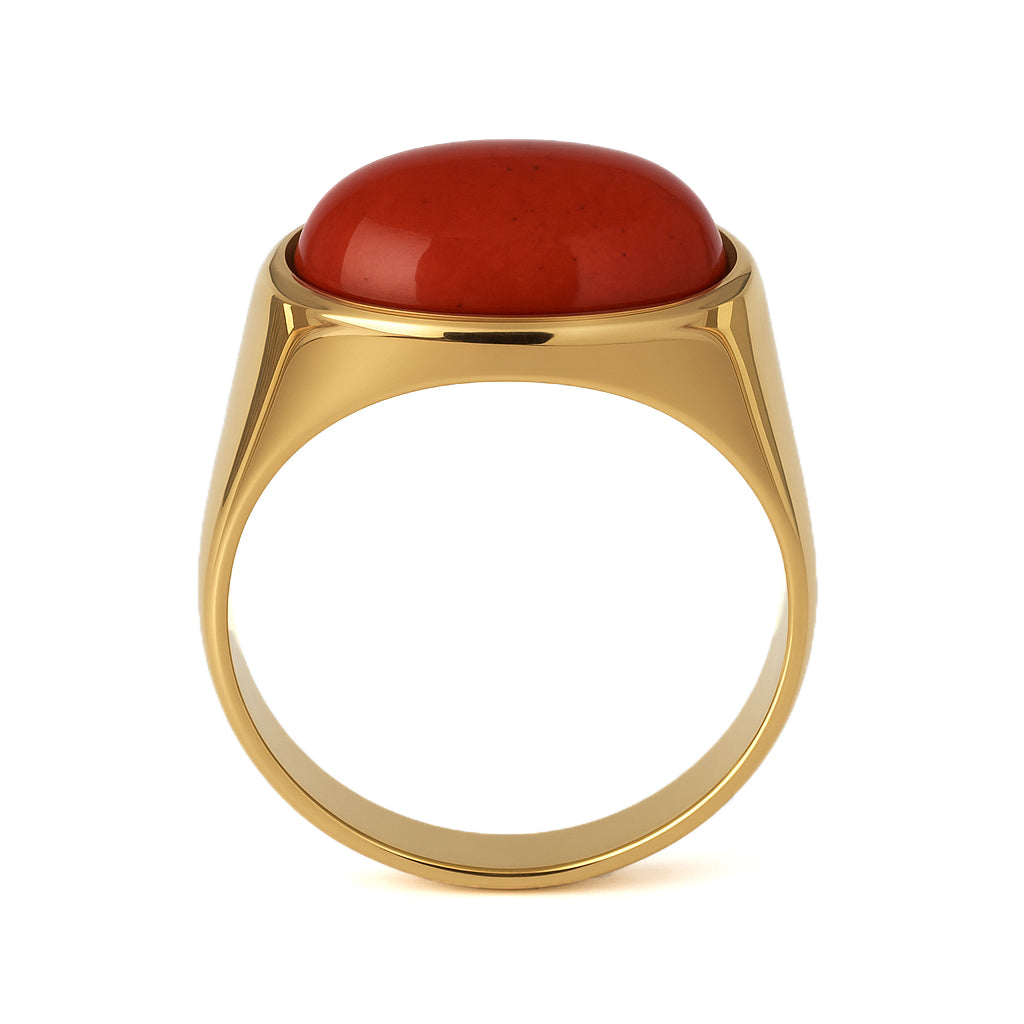 Anello - 18 carati Oro giallo - 2.50ct. tw. Corniola