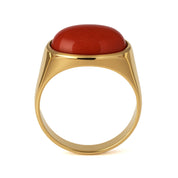 Anello - 18 carati Oro giallo - 2.50ct. tw. Corniola