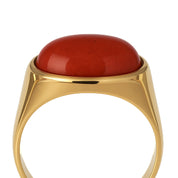 Anello - 18 carati Oro giallo - 2.50ct. tw. Corniola