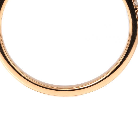 Anello - 18 carati Oro rosa - 1.62ct. tw. Smeraldo - Diamante