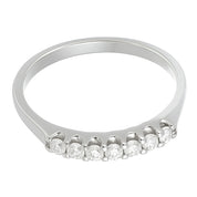 Anello - 18 carati Oro bianco - 0.14ct. tw. Diamante (Naturale)