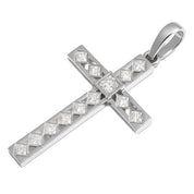 Ciondolo - 18 carati Oro bianco - 0.12ct. tw. Diamante (Naturale)