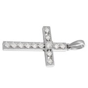 Ciondolo - 18 carati Oro bianco - 0.12ct. tw. Diamante (Naturale)