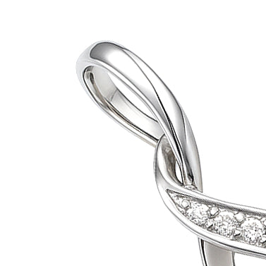 Ciondolo in Oro Bianco 18 carati -Perla Diamanti