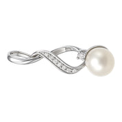 Ciondolo in Oro Bianco 18 carati -Perla Diamanti