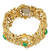 Bracciale - 18 carati Oro giallo - 7.50ct. tw. Giada - Diamante