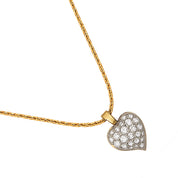 Collana con ciondolo - 18 carati Oro bianco, Oro giallo - 0.675ct. tw. Diamante (Naturale)