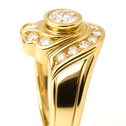 Anello - 18 carati Oro giallo - 0.73ct. tw. Diamante (Naturale)