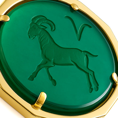 Ciondolo - 18 carati Oro giallo - 3.00ct. tw. Giada