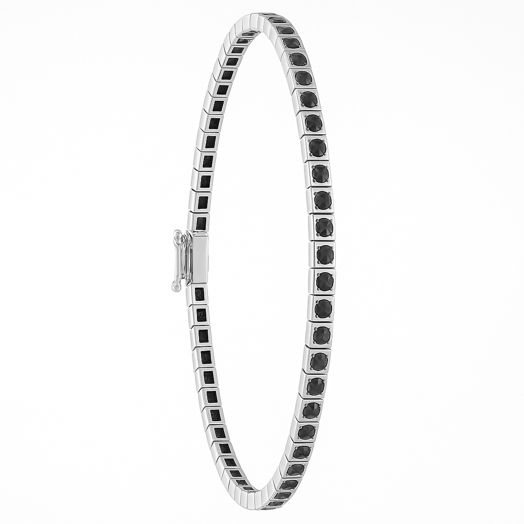 Bracciale - 18 carati Oro bianco - 0.77ct. tw. Diamante (Con trattamento colore)