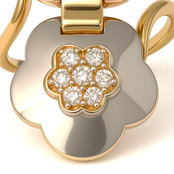 Anello - 18 carati Oro giallo, Oro rosa, Oro bianco - 0.30ct. tw. Diamante (Naturale)