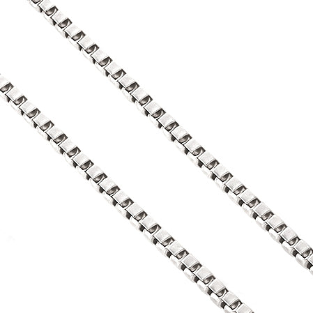 Collana con ciondolo - 18 carati Oro bianco - 0.01ct. tw. Diamante (Naturale)