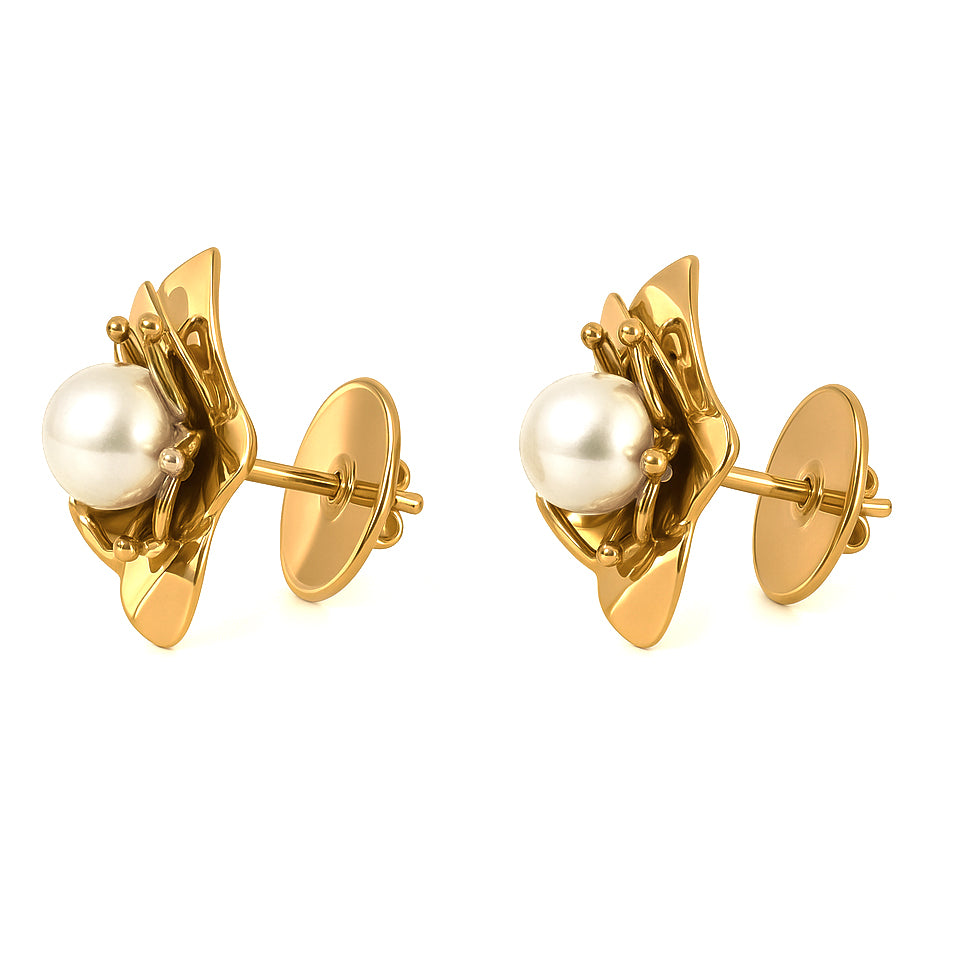 Orecchini - 18 carati Oro giallo - Perla