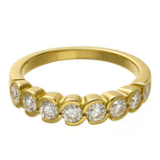 Anello - 18 carati Oro giallo - 0.98ct. tw. Diamante (Naturale)