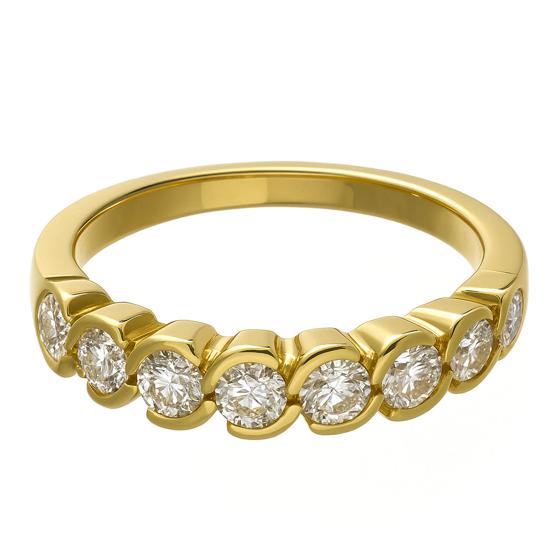 Anello - 18 carati Oro giallo - 0.98ct. tw. Diamante (Naturale)