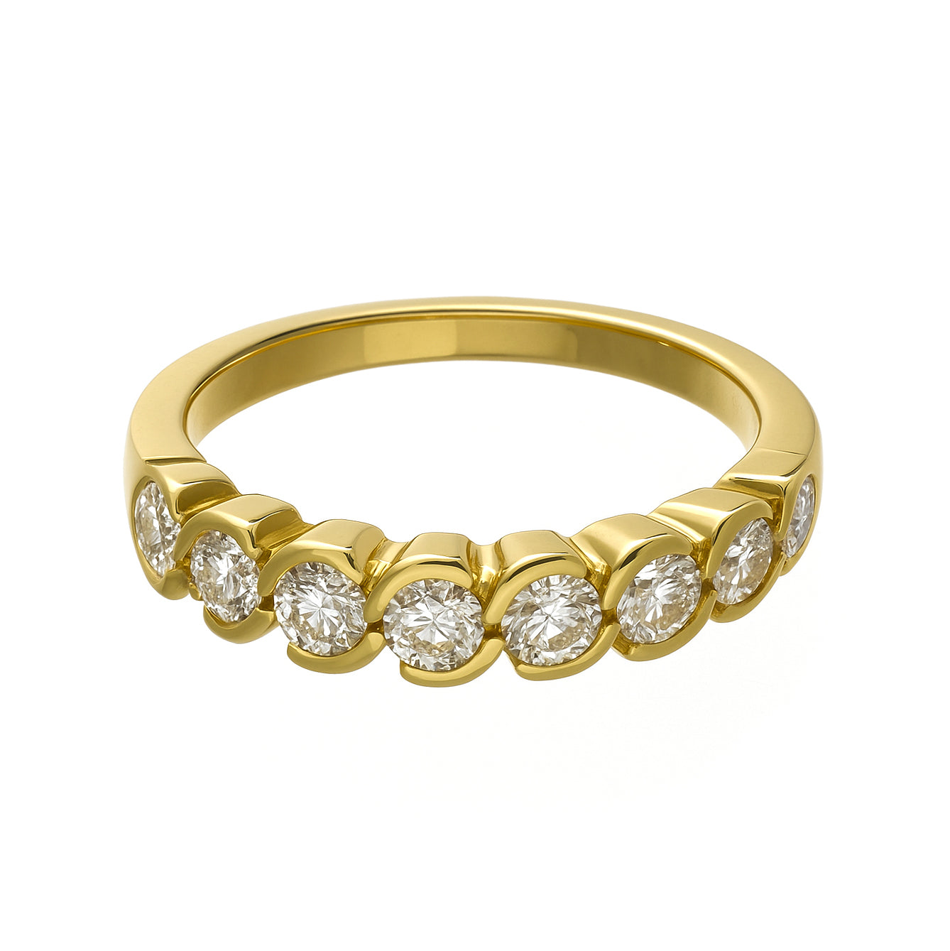 Anello - 18 carati Oro giallo - 0.98ct. tw. Diamante (Naturale)