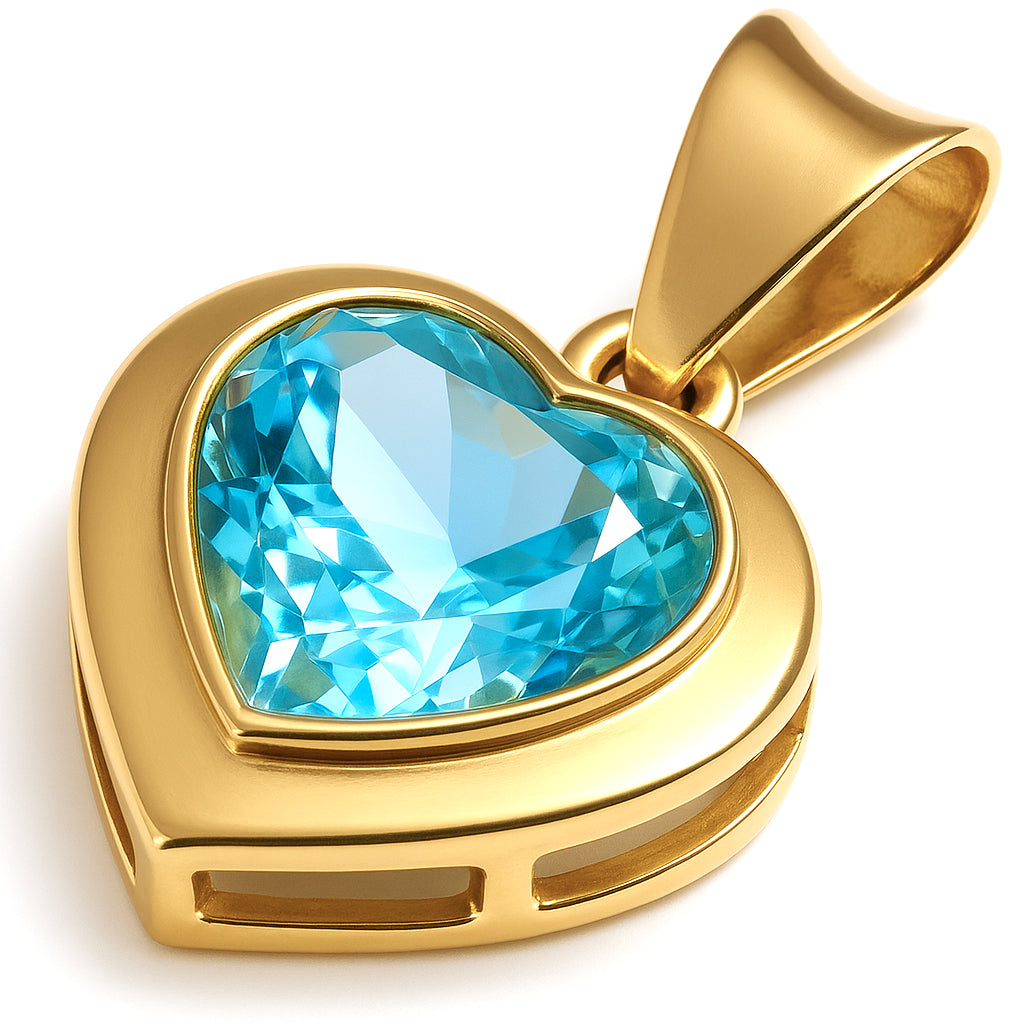 Ciondolo in Oro giallo 18 carati - topazio