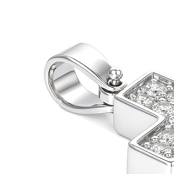 Ciondolo - 18 carati Oro bianco, Oro giallo - 0.33ct. tw. Diamante (Naturale)