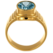 Anello - 18 carati Oro giallo - 5.00ct. tw. Topazio