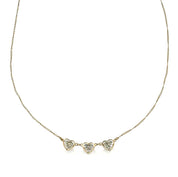 Collana con ciondolo - 18 carati Oro bianco, Oro giallo - 0.09ct. tw. Diamante (Naturale)