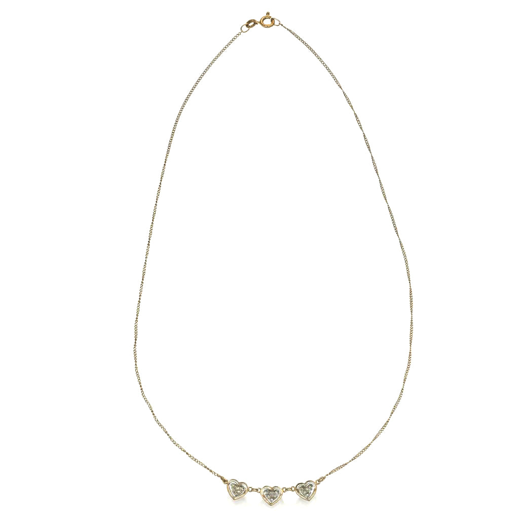 Collana con ciondolo - 18 carati Oro bianco, Oro giallo - 0.09ct. tw. Diamante (Naturale)