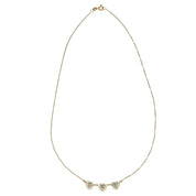 Collana con ciondolo - 18 carati Oro bianco, Oro giallo - 0.09ct. tw. Diamante (Naturale)