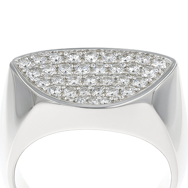 Anello - 18 carati Oro bianco - 0.74ct. tw. Diamante (Naturale)