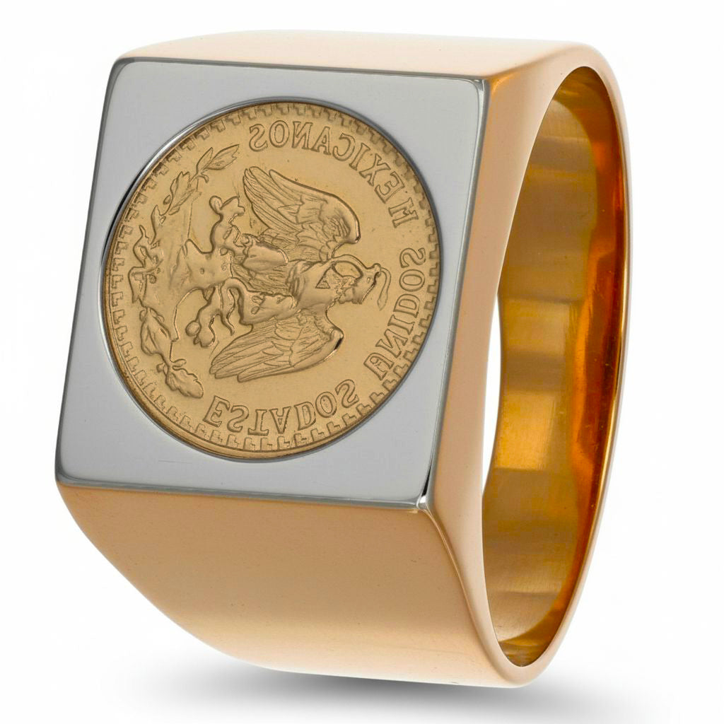 Anello - 18 carati Oro giallo, Oro bianco