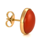Orecchini - 18 carati Oro giallo - Corallo