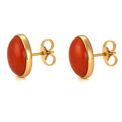Orecchini - 18 carati Oro giallo - Corallo