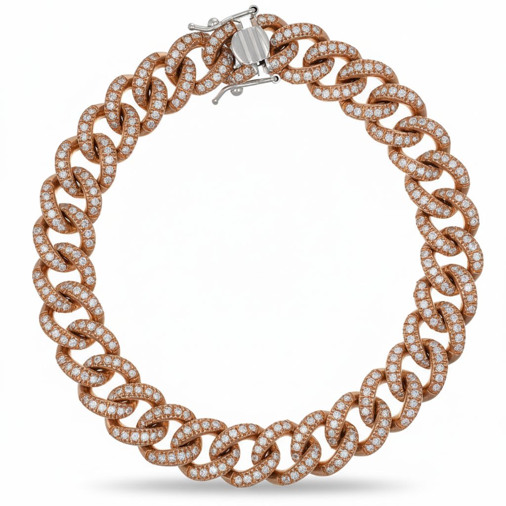 Bracciale - 18 carati Oro rosa - 4.00ct. tw. Diamante (Naturale)