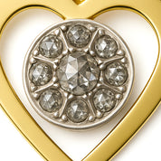 Ciondolo - 18 carati Oro giallo, Argento - 0.50ct. tw. Diamante (Naturale)