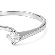 Anello in Oro bianco 18 carati-Diamante