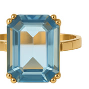 Anello - 18 carati Oro giallo - 9.70ct. tw. Topazio