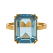 Anello - 18 carati Oro giallo - 9.70ct. tw. Topazio
