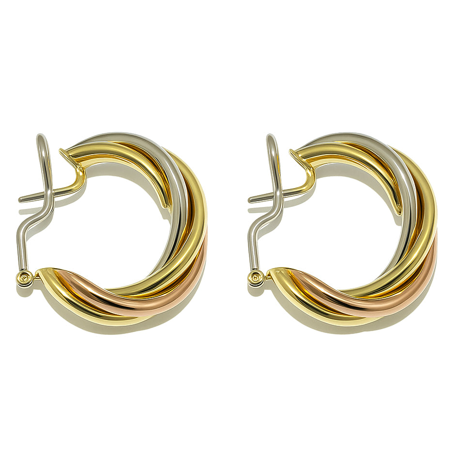 Orecchini - 18 carati Oro bianco, Oro giallo, Oro rosa