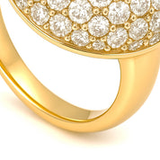 Anello - 18 carati Oro bianco, Oro giallo - 3.00ct. tw. Diamante (Naturale)