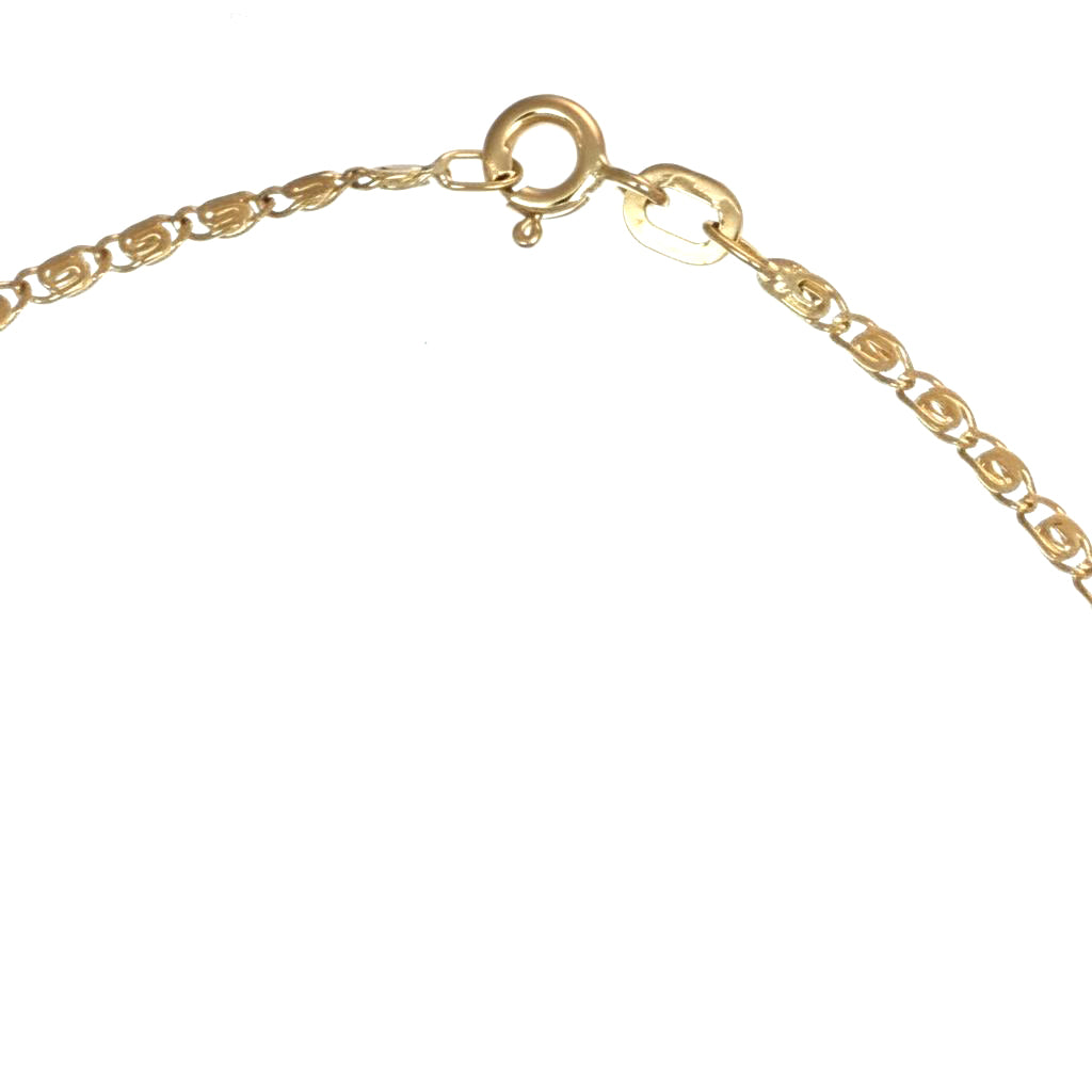 Collana con ciondolo - 18 carati Oro giallo, Oro bianco - 0.04ct. tw. Diamante (Naturale)